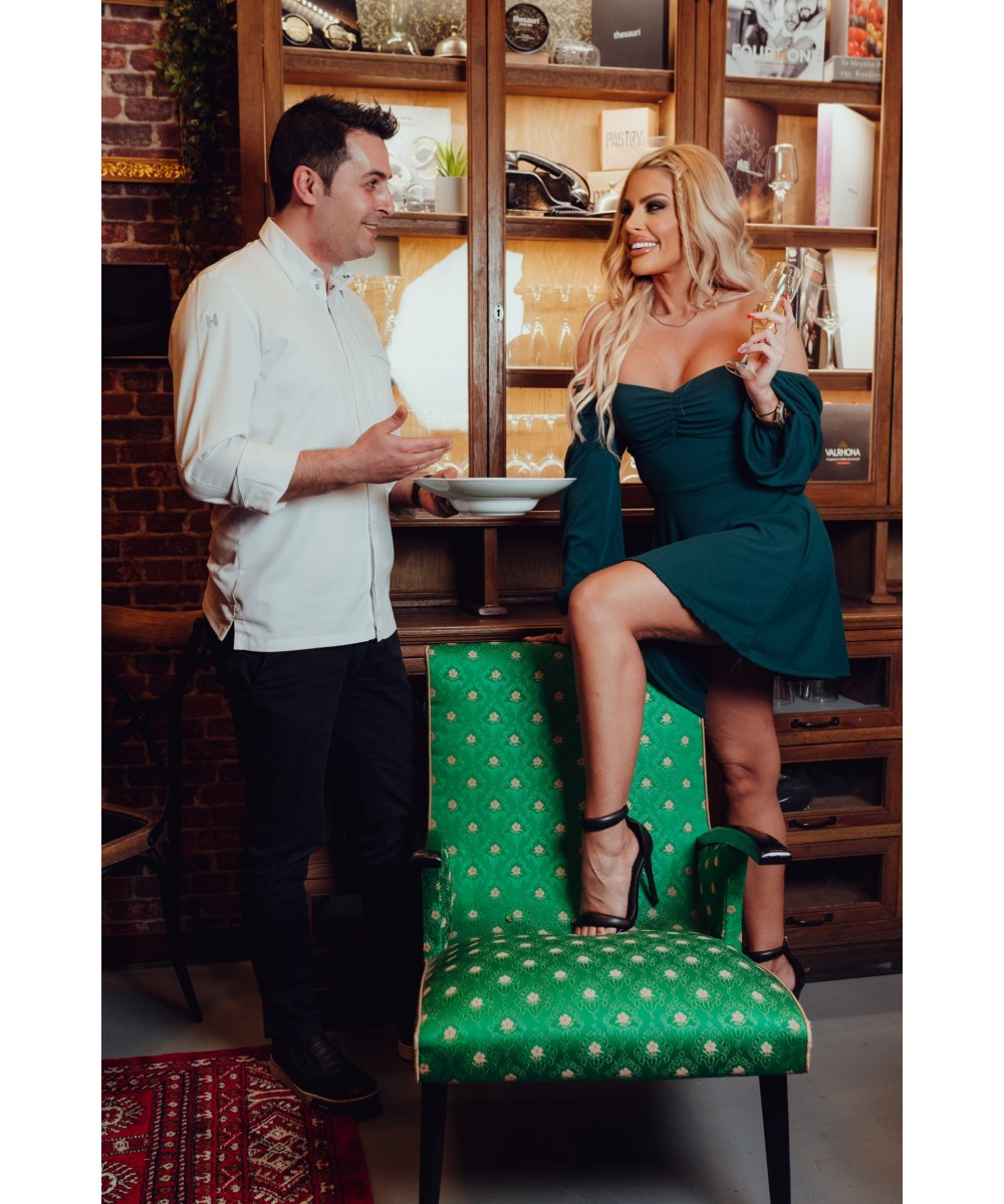 FW // ΜΙΝΙ ΦΟΡΕΜΑ ΡΙΠ ΠΡΑΣΙΝΟ  (cod: 23611)