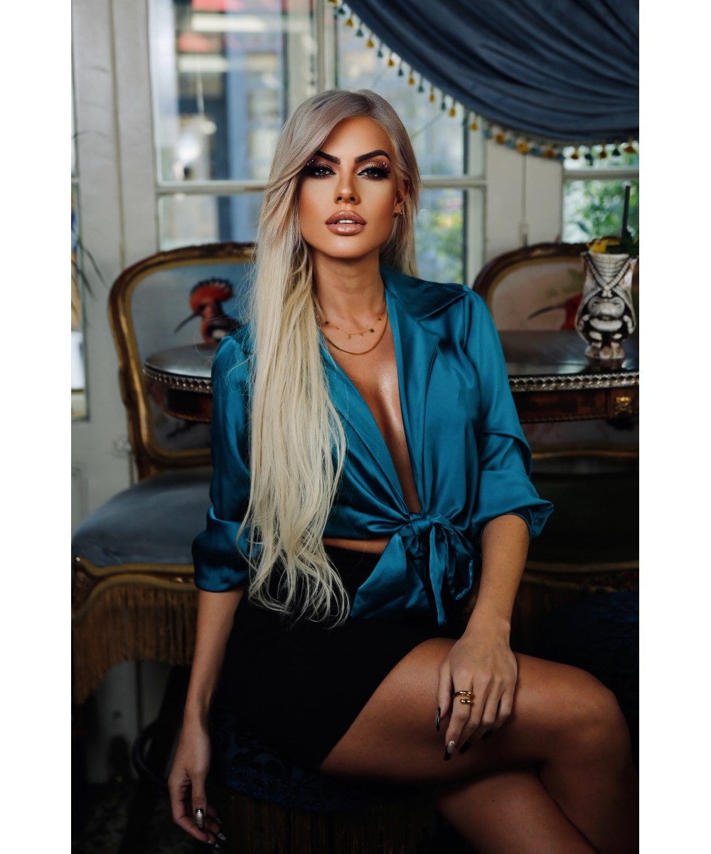 FW // ΤΟΠ ΣΑΤΕΝ ΤΥΡΚΟΥΑΖ  // SATIN TOP