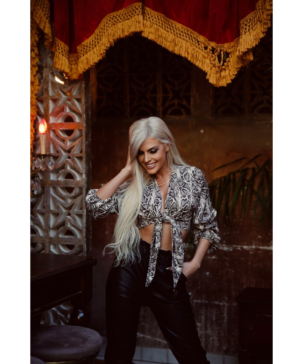 FW // ΠΑΝΤΕΛΟΝΙ ΔΕΡΜΑΤΙΝΗΣ ΜΕ ΖΩΝΗ // LEATHER LOOK PANTS WITH BELT