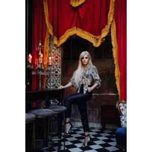 FW // ΠΑΝΤΕΛΟΝΙ ΔΕΡΜΑΤΙΝΗΣ ΜΕ ΖΩΝΗ // LEATHER LOOK PANTS WITH BELT