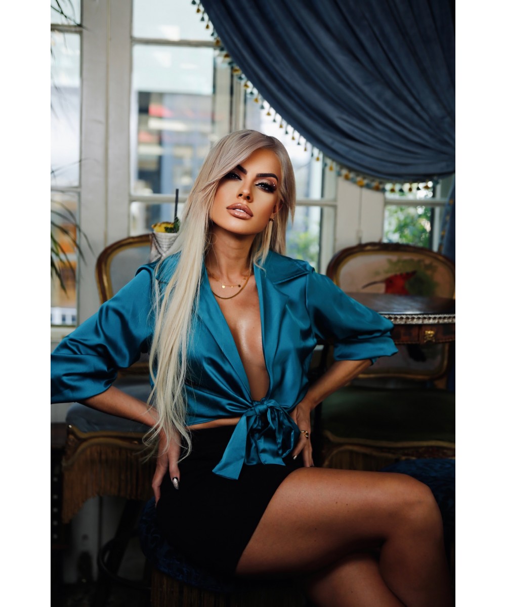 FW // ΤΟΠ ΣΑΤΕΝ ΤΥΡΚΟΥΑΖ  // SATIN TOP