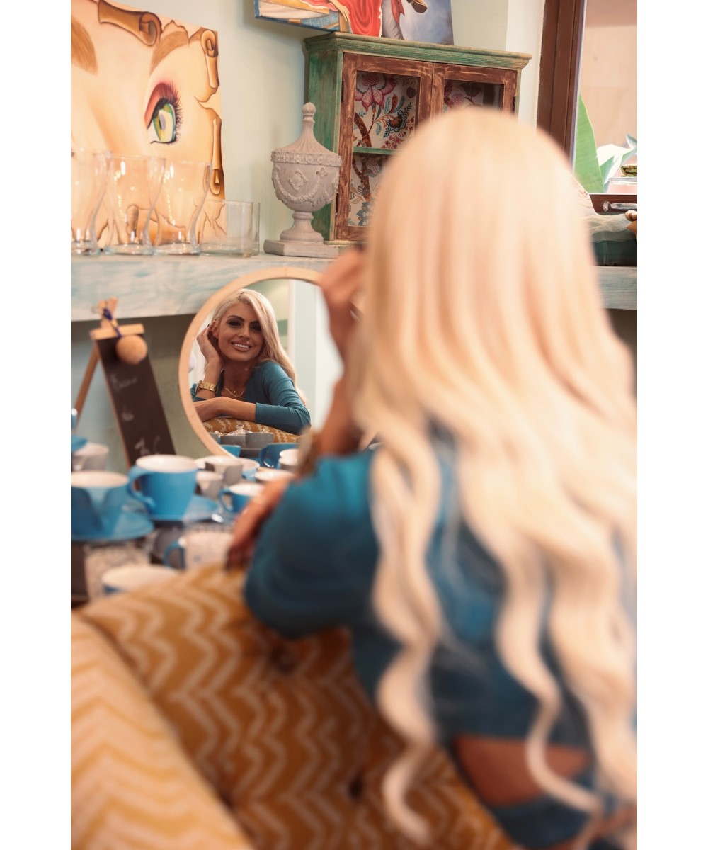 FW // ΣΕΤ ΤΥΡΚΟΥΑΖ ΜΕ ΑΝΟΙΓΜΑΤΑ // CUT OUT SET TURQOISE