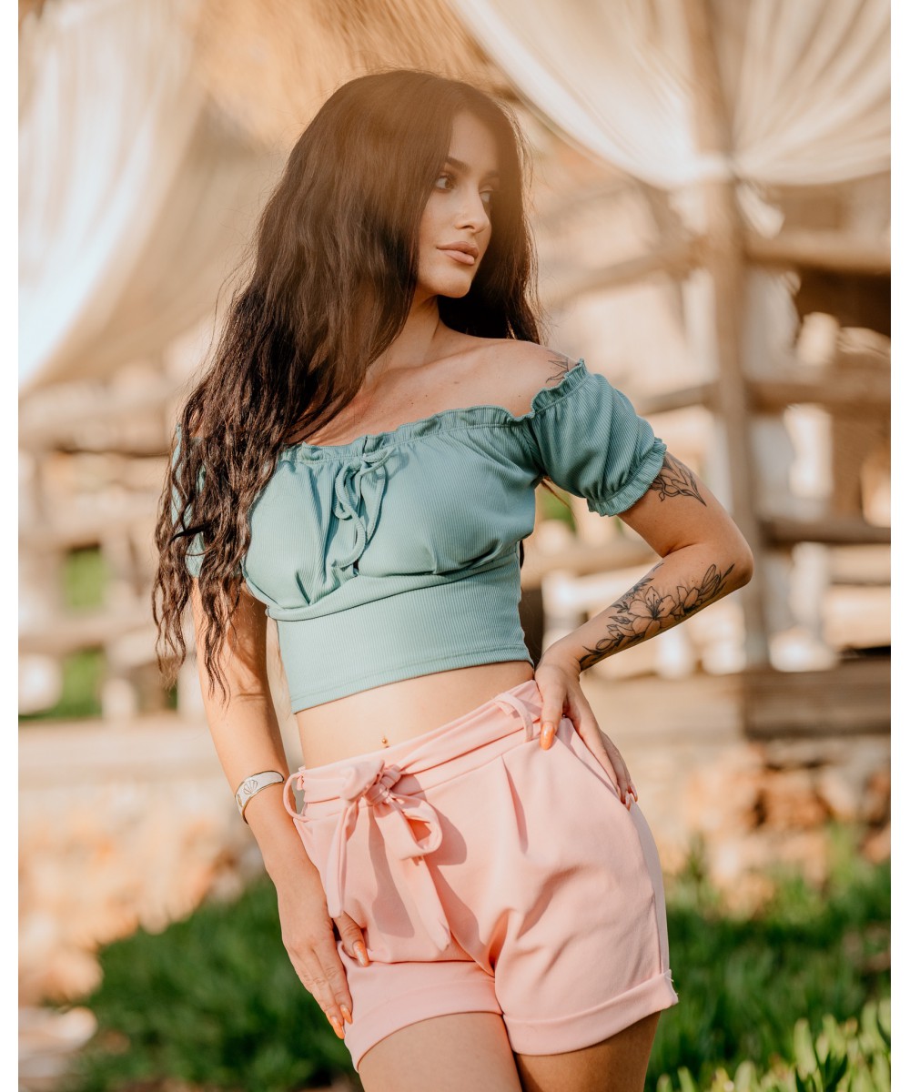 SS // ΤΟΠ ΒΕΡΑΜΑΝ OFF SHOULDER με ΦΙΟΓΚΑΚΙΑ 