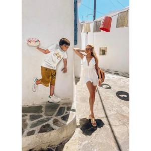 SS// ΟΛΟΣΩΜΟ ΛΕΥΚΟ ΣΟΡΤΣ// WHITE PLAYSUIT 